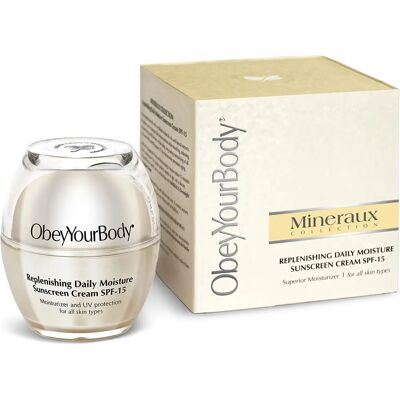 ObeyYourBody Dagelijkse Hydraterende Zonnebrandcrème SPF-15 - Zonnebrandcrème ObeyYourBody Dagelijkse Hydraterende Zonnebrandcrème SPF-15 - Zonnebrandcrème