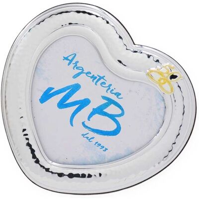 Argenteria Mb Silber Herzrahmen für Goldhochzeit - Fotogeschenk Argenteria Mb Silber Herzrahmen für Goldhochzeit - Fotogeschenk