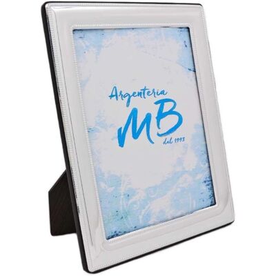 Argenteria Mb Silberner 13x18 Bilderrahmen mit Perlrand Argenteria Mb Silberner 13x18 Bilderrahmen mit Perlrand