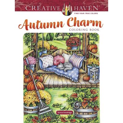 Dover Publications - Autumn Charm - 64 Pages - Broché - Livre de coloriage - Publicité Dover Publications - Autumn Charm - 64 Pages - Broché - Livre de coloriage - Publicité