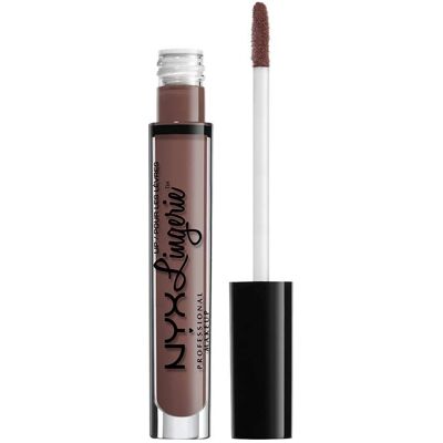 NYX PROFESSIONAL MAKEUP Lip Lingerie Matte Liquid Lipstick - Prune Mat - Rouge liquide - Publicité NYX PROFESSIONAL MAKEUP Lip Lingerie Matte Liquid Lipstick - Prune Mat - Rouge liquide - Publicité