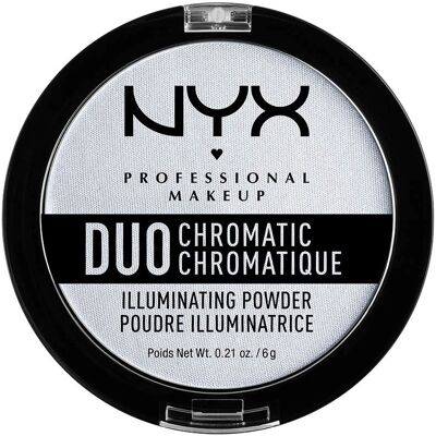 NYX Maquillage Professionnel Poudre Illuminatrice Duo Chromatic - Twilight Tint - Poudre pour le visage - Publicité NYX Maquillage Professionnel Poudre Illuminatrice Duo Chromatic - Twilight Tint - Poudre pour le visage - Publicité