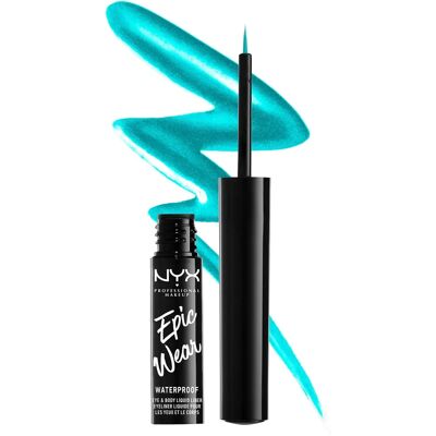 NYX Professional Makeup Teal Metal Metallic Liquid Eyeliner - Flüssiger Eyeliner NYX Professional Makeup Teal Metal Metallic Liquid Eyeliner - Flüssiger Eyeliner