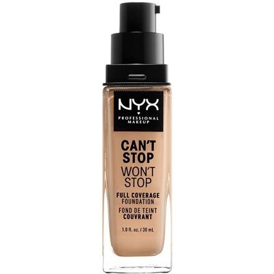 NYX Professional Makeup Can't Stop Won't Stop Full Coverage Foundation - True Beige NYX Professional Makeup Can't Stop Won't Stop Full Coverage Foundation - True Beige