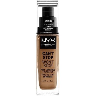 NYX Professional Makeup Can't Stop Won't Stop Full Coverage Foundation - Karamell - 30 ml NYX Professional Makeup Can't Stop Won't Stop Full Coverage Foundation - Karamell - 30 ml