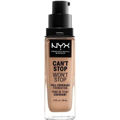 NYX Professional Makeup Can't Stop Won't Stop Fond de Teint Haute Couvrance - Medium Buff - Fond de Teint - Publicité NYX Professional Makeup Can't Stop Won't Stop Fond de Teint Haute Couvrance - Medium Buff - Fond de Teint - Publicité