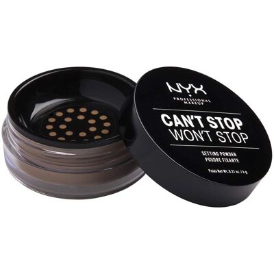 NYX Maquillage Professionnel Can't Stop Won't Stop Poudre Fixatrice - Moyen Profond - Publicité NYX Maquillage Professionnel Can't Stop Won't Stop Poudre Fixatrice - Moyen Profond - Publicité