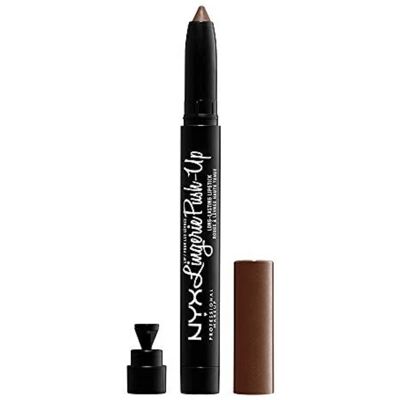 NYX Lingerie Push Up Rouge à lèvres - Rouge longue tenue nude - Publicité NYX Lingerie Push Up Rouge à lèvres - Rouge longue tenue nude - Publicité