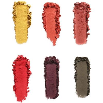 NYX Professional Makeup Phoenix Øyeskyggepalett - 6 Nyanser, Langvarig NYX Professional Makeup Phoenix Øyeskyggepalett - 6 Nyanser, Langvarig