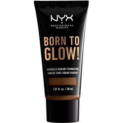 Fond de Teint Vegan NYX - Born To Glow - Cacao - Fini Radieux Naturel - 30ml - Publicité Fond de Teint Vegan NYX - Born To Glow - Cacao - Fini Radieux Naturel - 30ml - Publicité