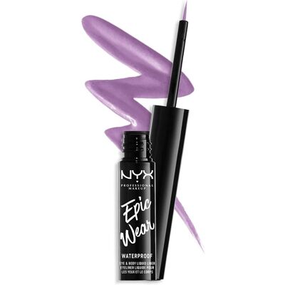 NYX Professional Makeup Epic Wear Lilac Flytende Eyeliner - Vannfast, Mat Finish NYX Professional Makeup Epic Wear Lilac Flytende Eyeliner - Vannfast, Mat Finish