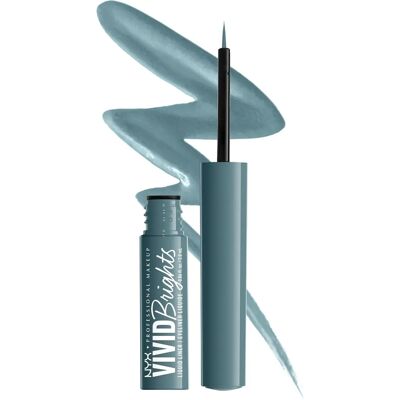NYX Professional Makeup Cyan Vivid Brights Flytande Eyeliner - För Kvinnor NYX Professional Makeup Cyan Vivid Brights Flytande Eyeliner - För Kvinnor
