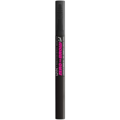 NYX Professional Makeup Zero To Brow Gel Schwarz - Augenbrauengel, 2ml NYX Professional Makeup Zero To Brow Gel Schwarz - Augenbrauengel, 2ml