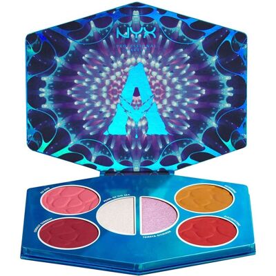 Palette Avatar Pandoran Paradise de NYX Professional Makeup - Édition Limitée - Illuminant & Blush - Publicité Palette Avatar Pandoran Paradise de NYX Professional Makeup - Édition Limitée - Illuminant & Blush - Publicité