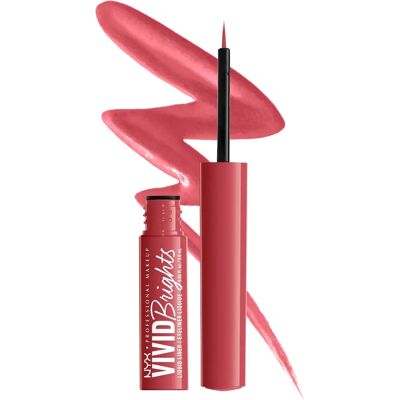 NYX Professionelles Make-up Vivid Brights Flüssiger Eyeliner - Rot NYX Professionelles Make-up Vivid Brights Flüssiger Eyeliner - Rot