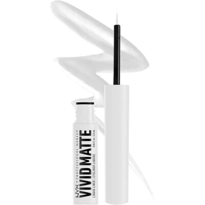 Eyeliner Liquide Vivid Mat de Maquillage Professionnel NYX - Blanc - Publicité Eyeliner Liquide Vivid Mat de Maquillage Professionnel NYX - Blanc - Publicité