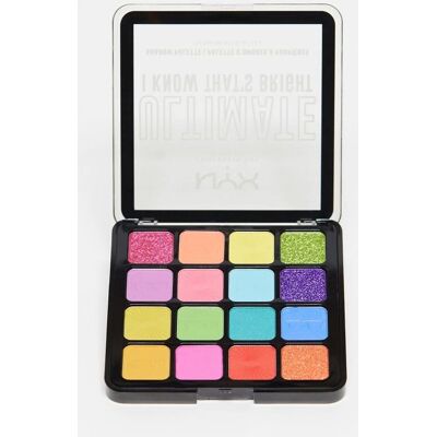 NYX Professional Makeup Ultimate Lidschatten-Palette - Bright, 16 Farben NYX Professional Makeup Ultimate Lidschatten-Palette - Bright, 16 Farben