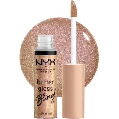 NYX Professional Makeup Butter Gloss Bling Lucidalabbra - Bring The Bling - 8 ml NYX Professional Makeup Butter Gloss Bling Lucidalabbra - Bring The Bling - 8 ml