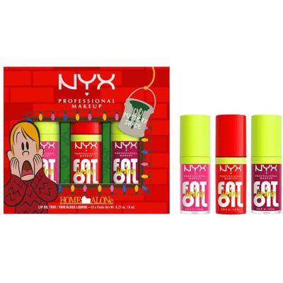 NYX Professional Makeup Home Alone Fat Oil Trio - Vielseitiges Lippen- und Wangen-Set NYX Professional Makeup Home Alone Fat Oil Trio - Vielseitiges Lippen- und Wangen-Set