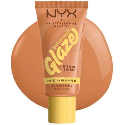 NYX Professional Makeup Buttermelt Glaze Cashew Butta SPF 30 Fondotinta NYX Professional Makeup Buttermelt Glaze Cashew Butta SPF 30 Fondotinta