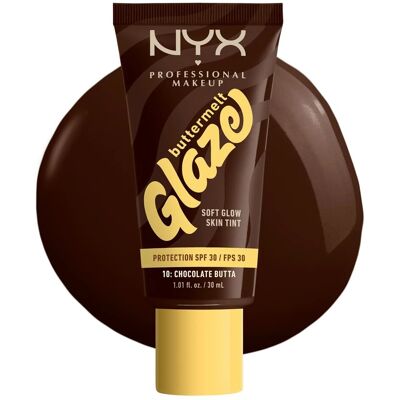 NYX Professional Makeup Buttermelt Glaze Chocolate Butta - Fond de teint - Publicité NYX Professional Makeup Buttermelt Glaze Chocolate Butta - Fond de teint - Publicité