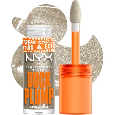 NYX Professional Makeup Duck Plump Lip Gloss - Quazy Silver - High-Shine, Vegan NYX Professional Makeup Duck Plump Lip Gloss - Quazy Silver - High-Shine, Vegan