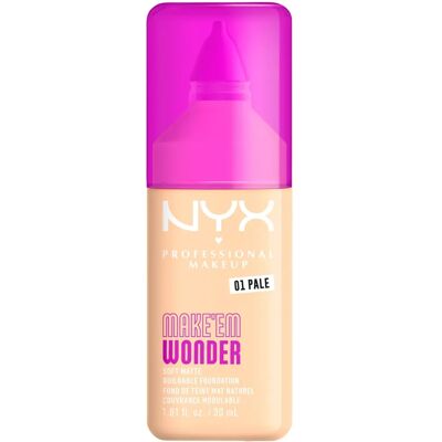 NYX Professional Makeup Make ‘Em Wonder Pale Podkład NYX Professional Makeup Make ‘Em Wonder Pale Podkład