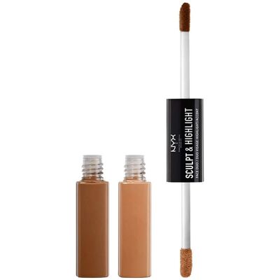 NYX Professional Makeup Sculpt & Highlight Face Duo - Chestnut/Sand NYX Professional Makeup Sculpt & Highlight Face Duo - Chestnut/Sand