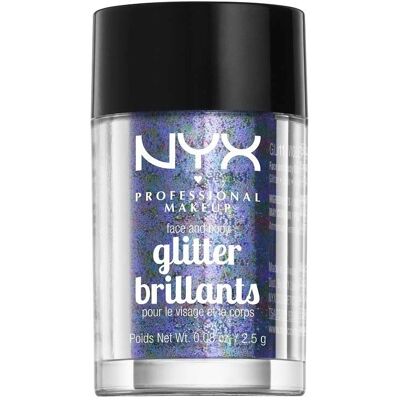 NYX Professional Makeup Fiolett Ansikts- & Kroppsglitter - Langvarig, Glitrende NYX Professional Makeup Fiolett Ansikts- & Kroppsglitter - Langvarig, Glitrende
