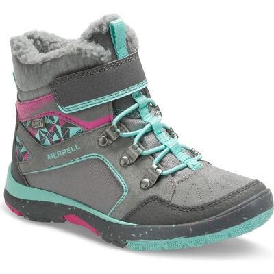 Merrell Kinder Moab Polar Waterdichte Grijze Kids Boots - Maat UK 10 Merrell Kinder Moab Polar Waterdichte Grijze Kids Boots - Maat UK 10