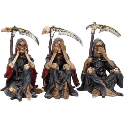 Nemesis Now Set Of 3 Reaper Figurines - Something Wicked Nemesis Now Set Of 3 Reaper Figurines - Something Wicked