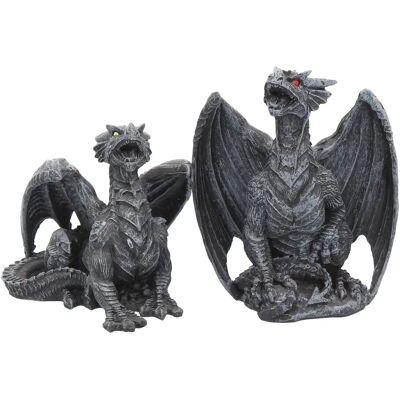 Nemesis Now Dark Fury Set of 2 Dragons - Dragons Nemesis Now Dark Fury Set of 2 Dragons - Dragons