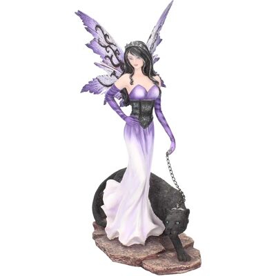 Nemesis Now Panthea Purple Fairy And Panther Figurine - Fantasy Collectible Nemesis Now Panthea Purple Fairy And Panther Figurine - Fantasy Collectible