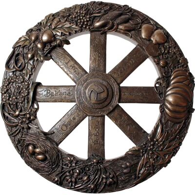 Nemesis Now Wheel Of The Year Plaque Pagen Holiday Calendar - 25cm Nemesis Now Wheel Of The Year Plaque Pagen Holiday Calendar - 25cm