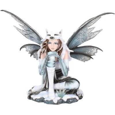 Nemesis Now Faelore Winter Fairy - Wolf Hide - 30cm Nemesis Now Faelore Winter Fairy - Wolf Hide - 30cm