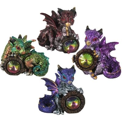 Nemesis Now Dragon Gothic Figurines - Set of 4 - Collectible Decor Nemesis Now Dragon Gothic Figurines - Set of 4 - Collectible Decor
