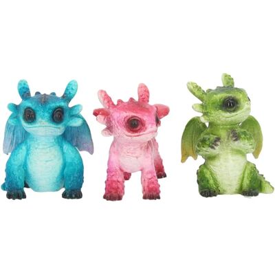 Nemesis Now Set di 3 Piccoli Draghi in Resina - Collezione Fantasy - 65cm Nemesis Now Set di 3 Piccoli Draghi in Resina - Collezione Fantasy - 65cm