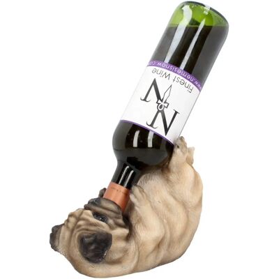 Nemesis Now Guzzlers Perro Pug Soporte de Botella de Vino - Soporte para Botella de Vino Nemesis Now Guzzlers Perro Pug Soporte de Botella de Vino - Soporte para Botella de Vino