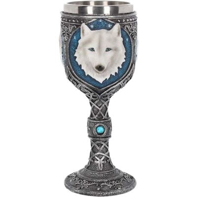 Nemesis Now White Winter Ghost Wolf Wine Glass Goblet - Wine Glass Goblet Nemesis Now White Winter Ghost Wolf Wine Glass Goblet - Wine Glass Goblet