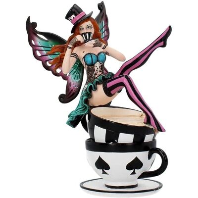 Nemesis Now Hatter with Teacup Wonderland Fairy Figurine - 88958 Nemesis Now Hatter with Teacup Wonderland Fairy Figurine - 88958
