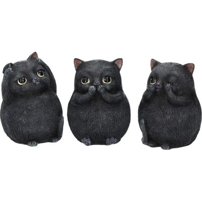 Nemesis Now Three Wise Fat Cats Figurine - Figur Nemesis Now Three Wise Fat Cats Figurine - Figur