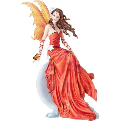 Nemesis Now - Crimsonlily - Fée de la lune rouge et papillons - 28,5cm Nemesis Now - Crimsonlily - Fée de la lune rouge et papillons - 28,5cm