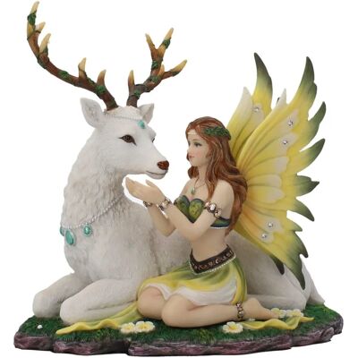 Nemesis Now - Anbetungs-Feen und Hirsch Figur - Frühling Dekoration Nemesis Now - Anbetungs-Feen und Hirsch Figur - Frühling Dekoration