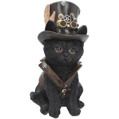 Nemesis Now Cogsmiths Zwarte Steampunk Kat Beeldje - 18.5cm Nemesis Now Cogsmiths Zwarte Steampunk Kat Beeldje - 18.5cm