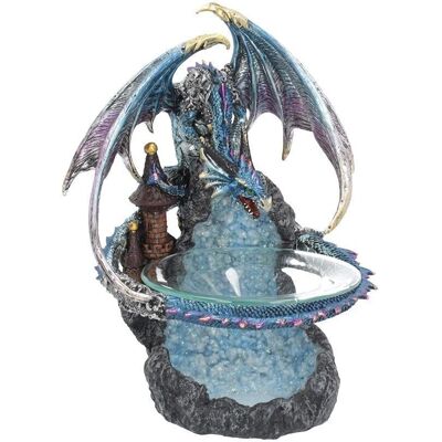 Nemesis Now Blauer Drache Ölbrenner - Fantasy Geschenkartikel 24cm Nemesis Now Blauer Drache Ölbrenner - Fantasy Geschenkartikel 24cm