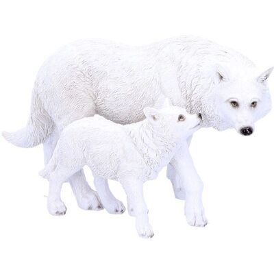 Nemesis Now Winter Wolf and Pup Ornament - Ornament Nemesis Now Winter Wolf and Pup Ornament - Ornament