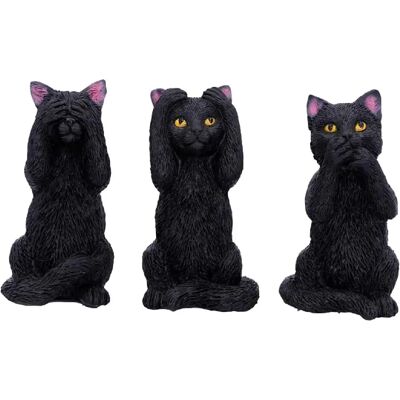 Nemesis Now Three Wise Felines - Statuettes Nemesis Now Three Wise Felines - Statuettes