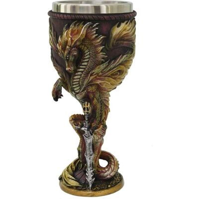 Nemesis Now Ruth Thompson Flame Blade Red Fire Dragon Goblet - Goblet Nemesis Now Ruth Thompson Flame Blade Red Fire Dragon Goblet - Goblet