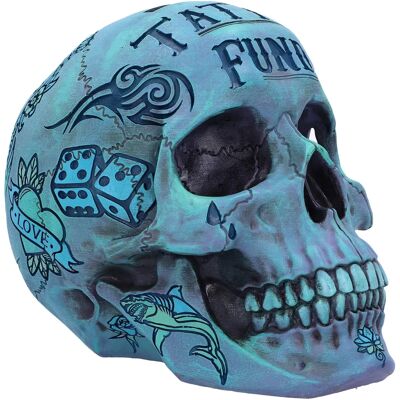Nemesis Now Blue Tattoo Skull Money Box - Money Box Nemesis Now Blue Tattoo Skull Money Box - Money Box
