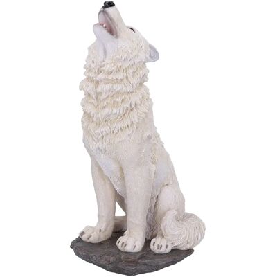 Nemesis Now Witte Wolf Figurijn - Wolf Beeld Nemesis Now Witte Wolf Figurijn - Wolf Beeld